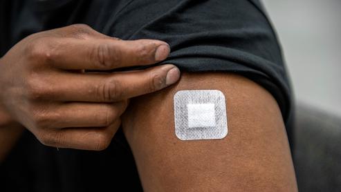 Plåster, Vaccin, Covid-19, Arm