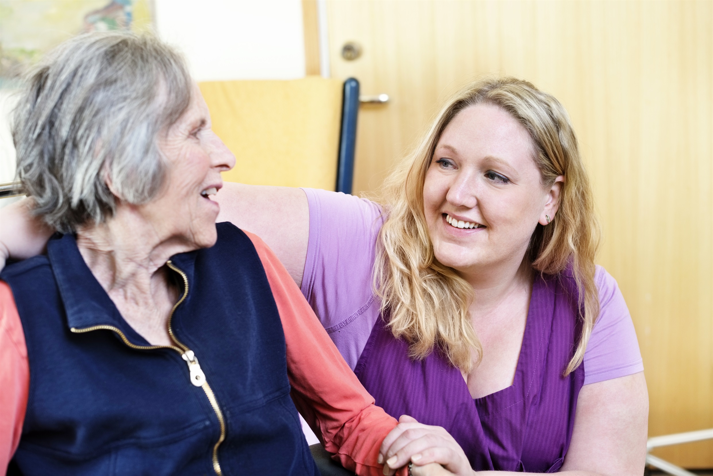 Vårdpersonal och patient