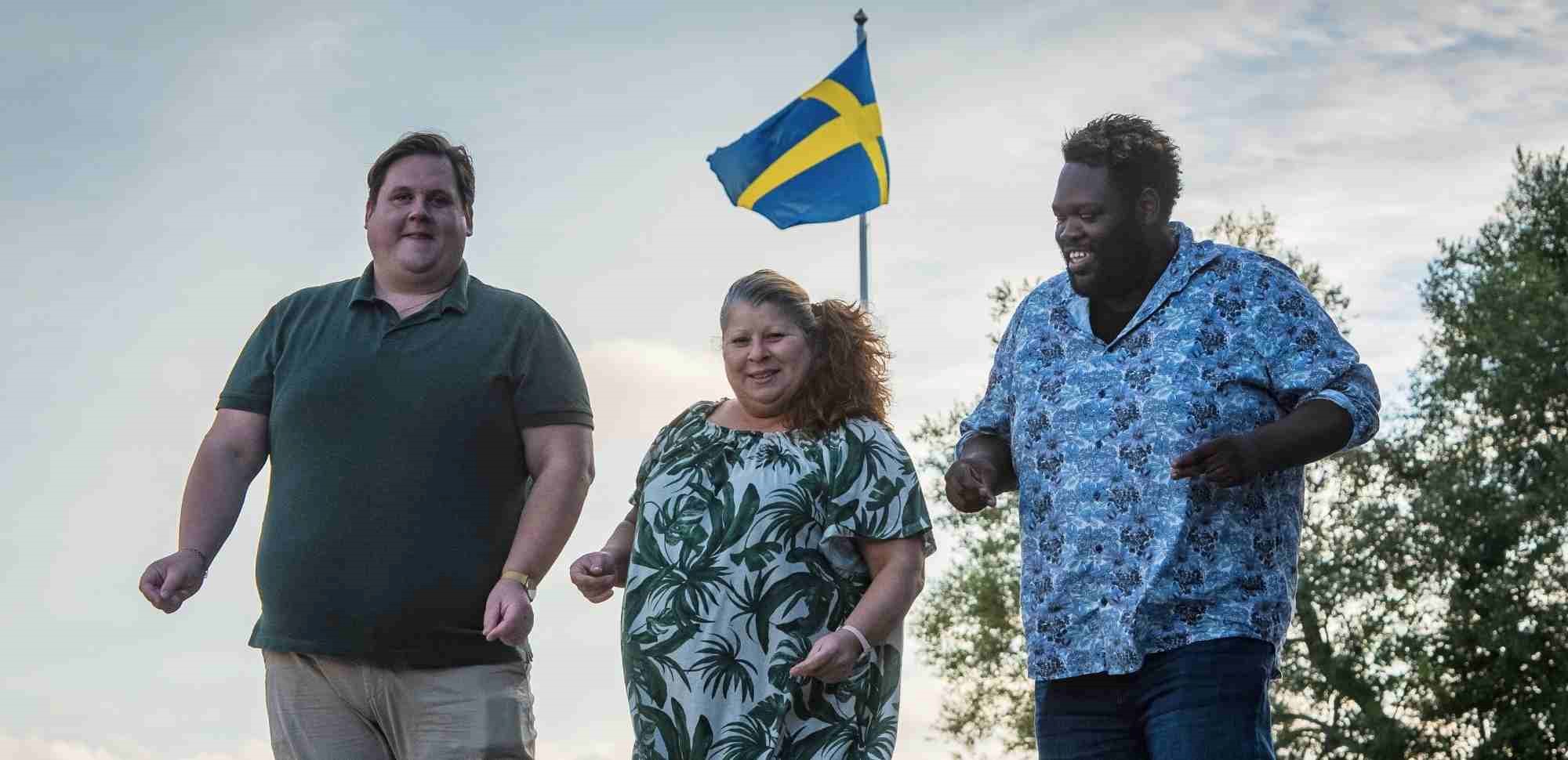 Bild från Riksförbundet Obesitas Sverige.  Tre människor utomhus