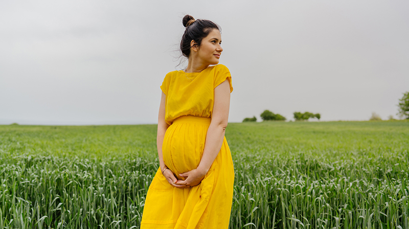 Bild på gravid